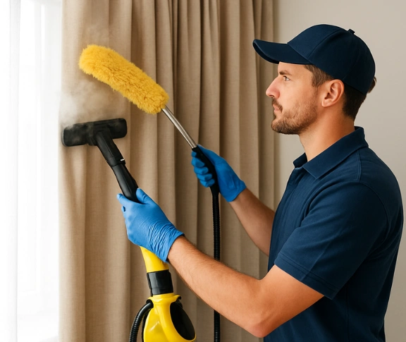 Trusted blind cleaning technician Matty Curtain Cleaning maroubra-nsw QLD