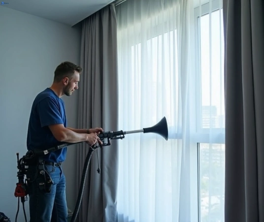 Professional commercial curtain cleaning process equipment Matty Curtain Cleaning maroubra-nsw