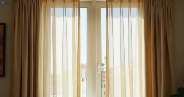 Dull dusty drapes in maroubra-nsw before professional cleaning